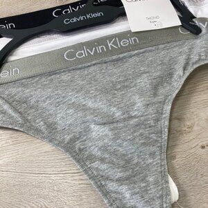 CALVIN KLEIN Motive Cotton 3 Pack (Grey/Black/White, Large) NWT